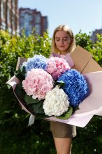 Букет из 5 гортензий микс — изображение 3