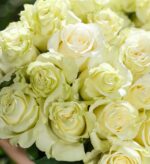 Букет из 25 белых роз (Эквадор, 70 см) — изображение 5