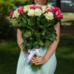 Букет из 51 розы нежный микс (Эквадор, 50 см) — изображение 6