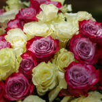 Букет из 51 розы нежный микс (Эквадор, 50 см) — изображение 2