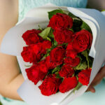 Букет из 15 красных розы (Кения, 50 см)
