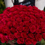 Букет из 101 красной розы (Эквадор, 50 см) — изображение 4