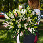 Букет из 9 лилий микс