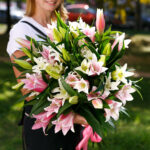 Ароматный букет из лилий