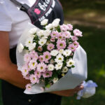 Хризантема сантини букет