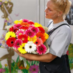 Букет из 25 гербер микс — изображение 2