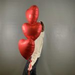 Шарики фольгированные сердца , 3 штуки — изображение 3