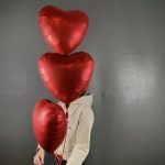 Шарики фольгированные сердца , 3 штуки — изображение 4