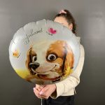 Шарик фольгированный повод Поздравляю , 1 штука — изображение 2