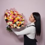 Букет из 101 розы микс (Кения , 50 см) — изображение 3