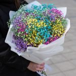 Букет из радужной гипсофилы — изображение 2