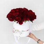 коробка из 35 черных роз