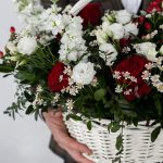 Авторская корзина №1 с красными розами размера L — изображение 2