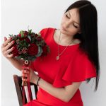 Букет невесты в бордовом оттенке — изображение 3