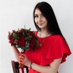 Букет невесты в бордовом оттенке — изображение 2