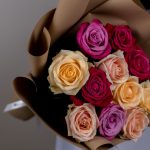 Букет из 1 1 роз нежный микс (Россия, 50см) — изображение 4