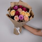 Букет из 1 1 роз нежный микс (Россия, 50см) — изображение 3