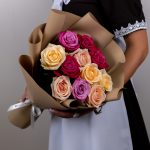 Букет из 1 1 роз нежный микс (Россия, 50см) — изображение 5