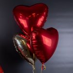 Шарики фольгированные сердца , 3 штуки