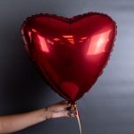 Шарик фольгированный сердце, 1 штука