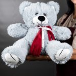 игрушка медведь голубой 50 см