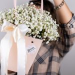 Сумочка из белой гипсофилы размера S — изображение 3