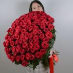 Букет из 101 красной розы (Эквадор, 70 см)