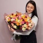 Букет из 101 розы микс (Кения , 50 см)