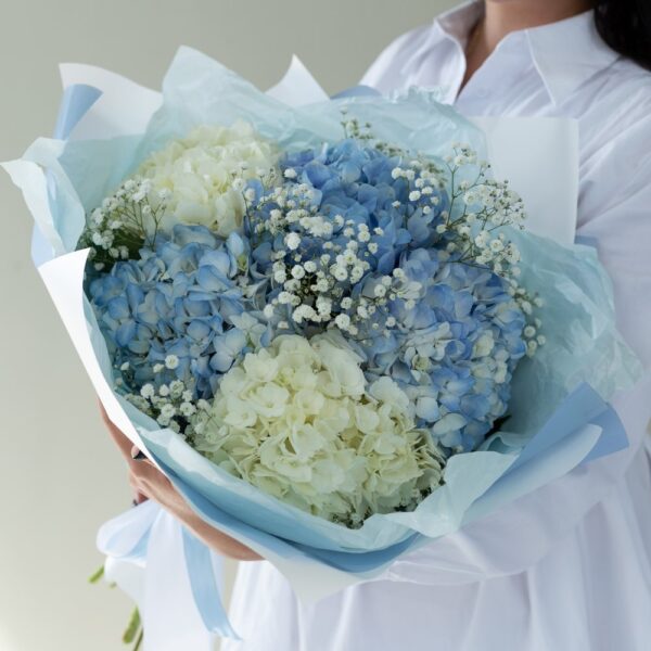 букет в голубых тонах