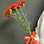 Букет из красных гвоздик, 15 штук — изображение 3